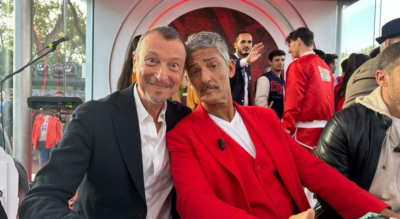 Amadeus e Fiorello, l'outfit di Sanremo