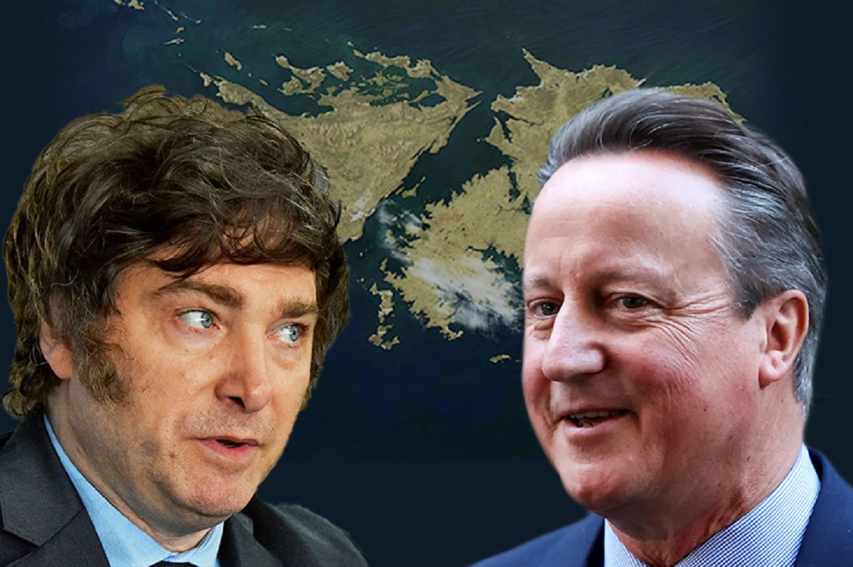 Javier Milei e David Cameron, protagonisti della contesa delle Falkland