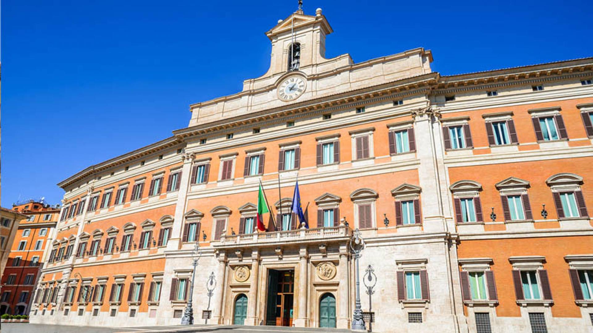 Il Palazzo di Montecitorio dove si terrà la manifestazione dell'associazione RED