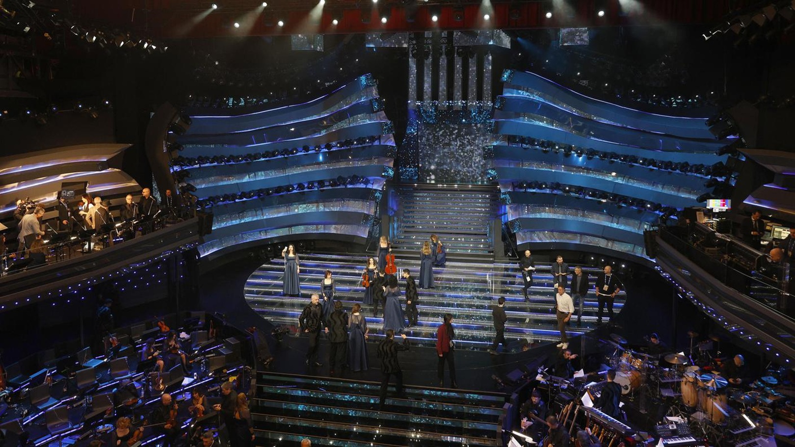 Il palco del teatro Ariston di Sanremo